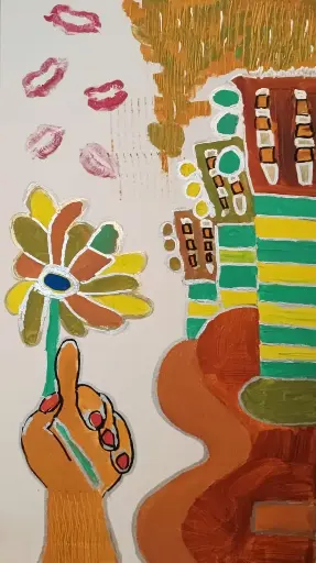 B e s o s , F l o r e s  y  G u i t a r r a s.